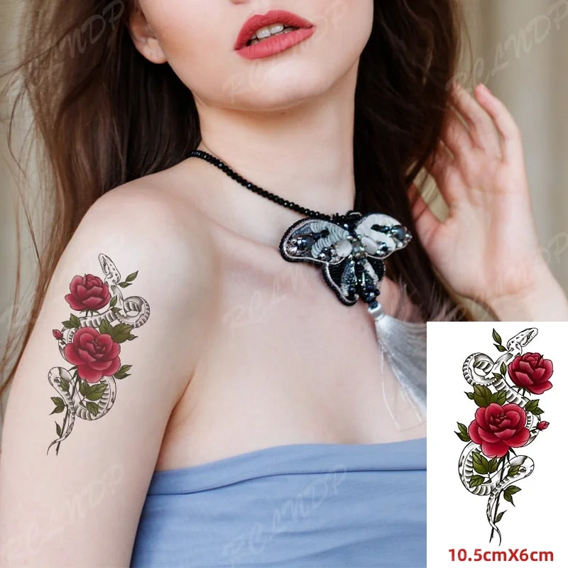 Waterproof Temporary Tattoos Sticker letters Love tatoo heartbeat wave Water Transfer Flash fake tattoo for girl women 10.56cm