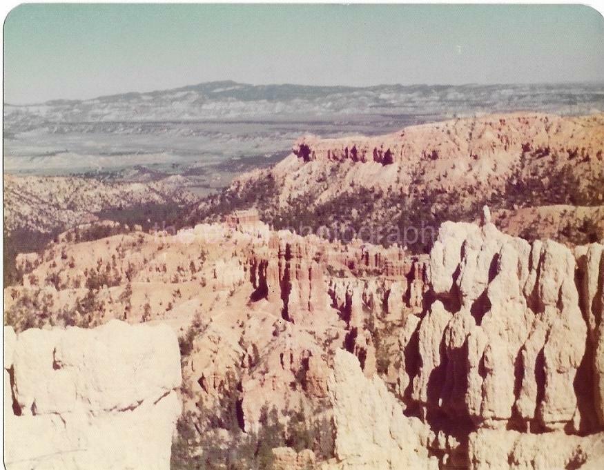 American Landscape FOUND Photo Poster painting Color BRYCE CANYON UTAH VINTAGE JD 14 12 E