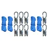 Rope with Roller Tensioner Paracord Adjusters w/Locking Buckle Tie-Down Tool