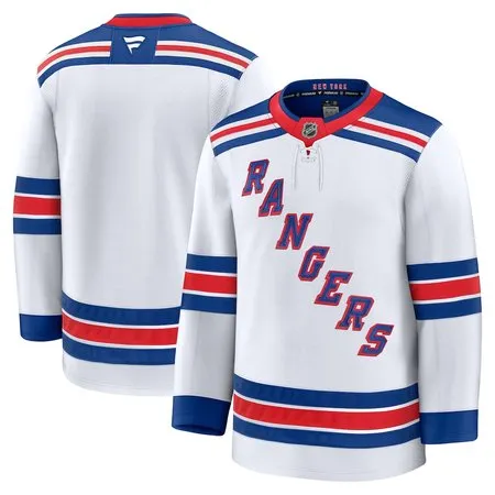 Men's New York Rangers  White Away Premium Jersey