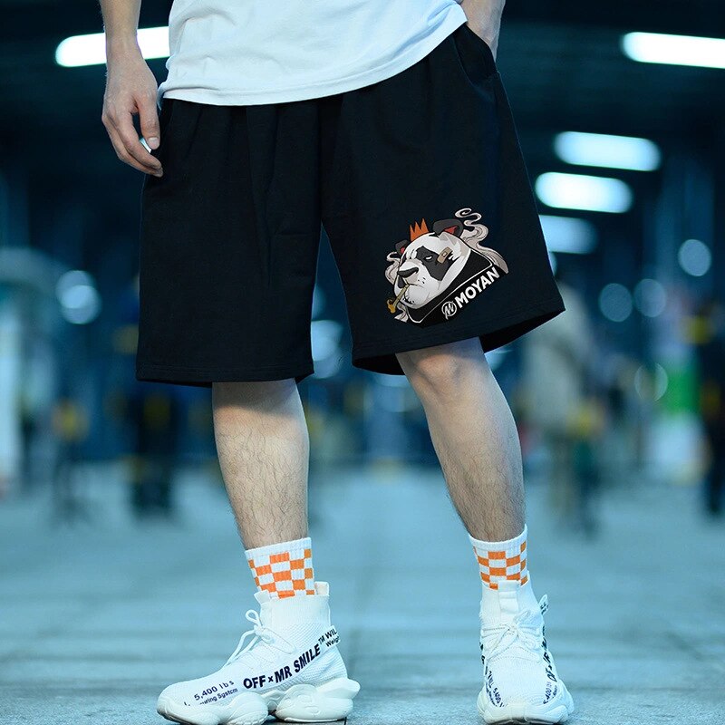 Ani Kang New Men Fitness Basketball Shorts Summer Gyms Workout Pantalones Male Breathable Cotton Sportswear Joggers Casual Short Pants