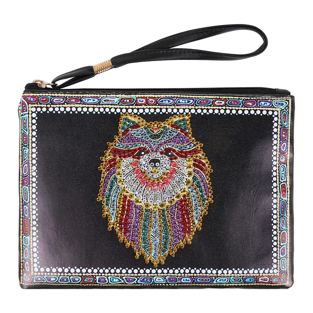 

Wolf-DIY Creative Diamond Wristlet Bag, 501 Original
