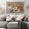 Two Tigers-14CT Stamped Cross Stitch 56*41cm/22.05*16.14in tapestrymarket