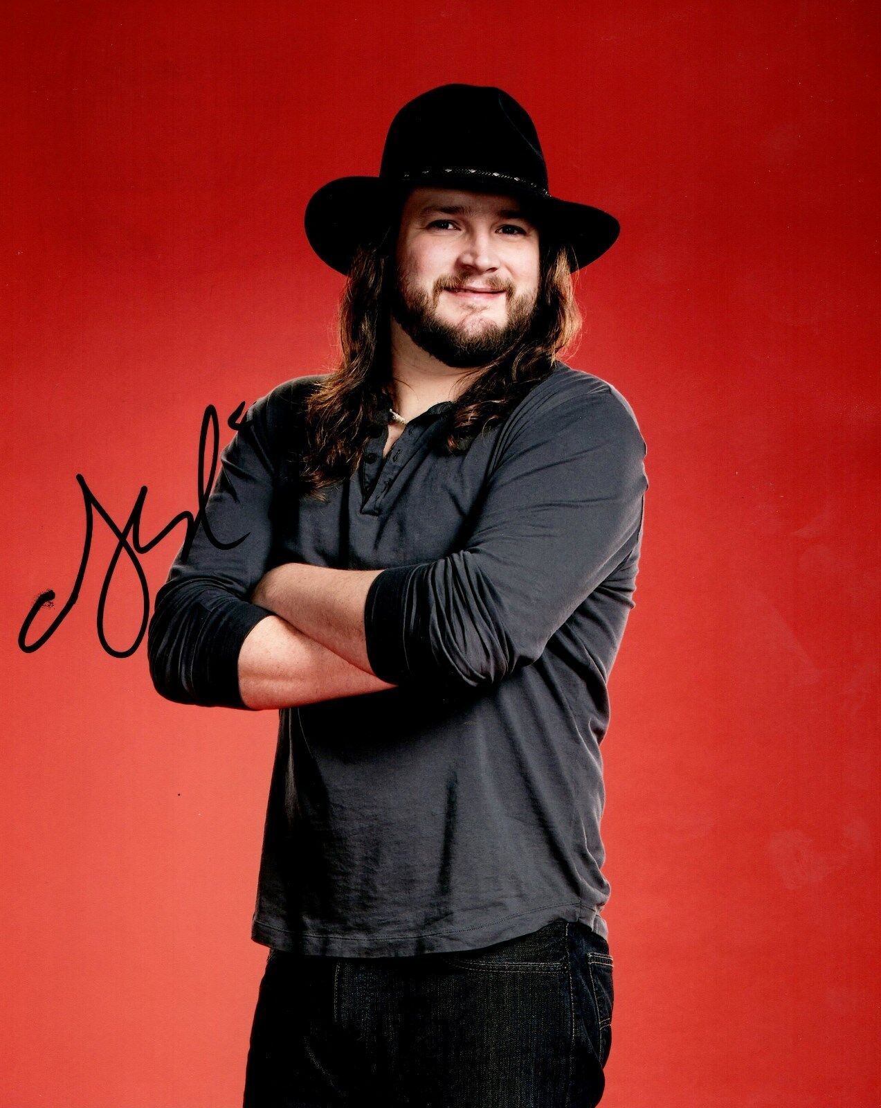 Adam Wakefield of The Voice REAL hand SIGNED promo Photo Poster painting #1 w/ COA