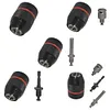 Metal Keyless Drill Chuck Adapter 1.5-13mm Quick Change Converter Fixture Tools