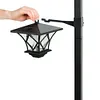 1.5m 2 in 1 Solar Lamp Post Light Decorative Floor Lamp for Front and Back Doors