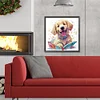 Diamond Painting-DIY Full Round Drill Christmas Dog