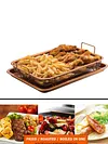 Stainless Steel French Fries Basket Square Frying Colander Air Fryer Accessories