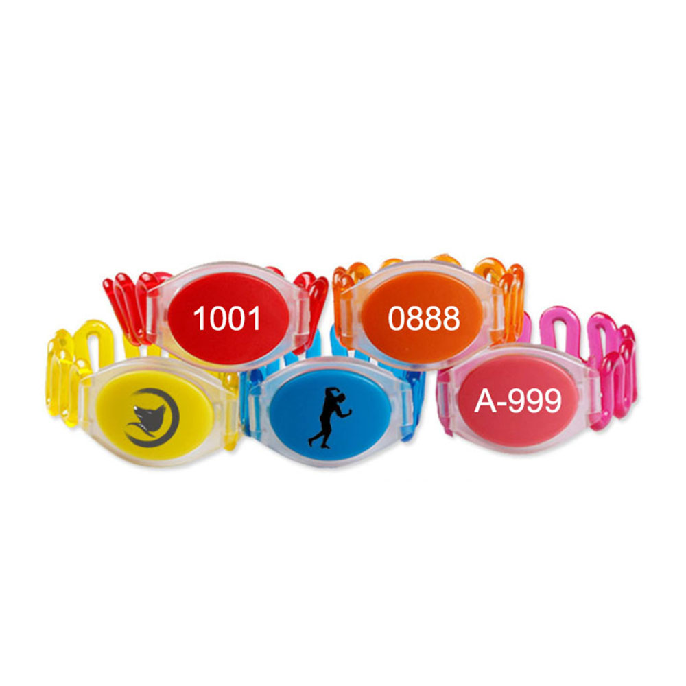 Hot Sale Sauna Bracelet Water Park Cabinet Wristband 125khz Tk4100 Em4200 RFID Silicone Wristband 8