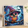 Diamond Painting-DIY Crystal Rhinestone Halloween Owl