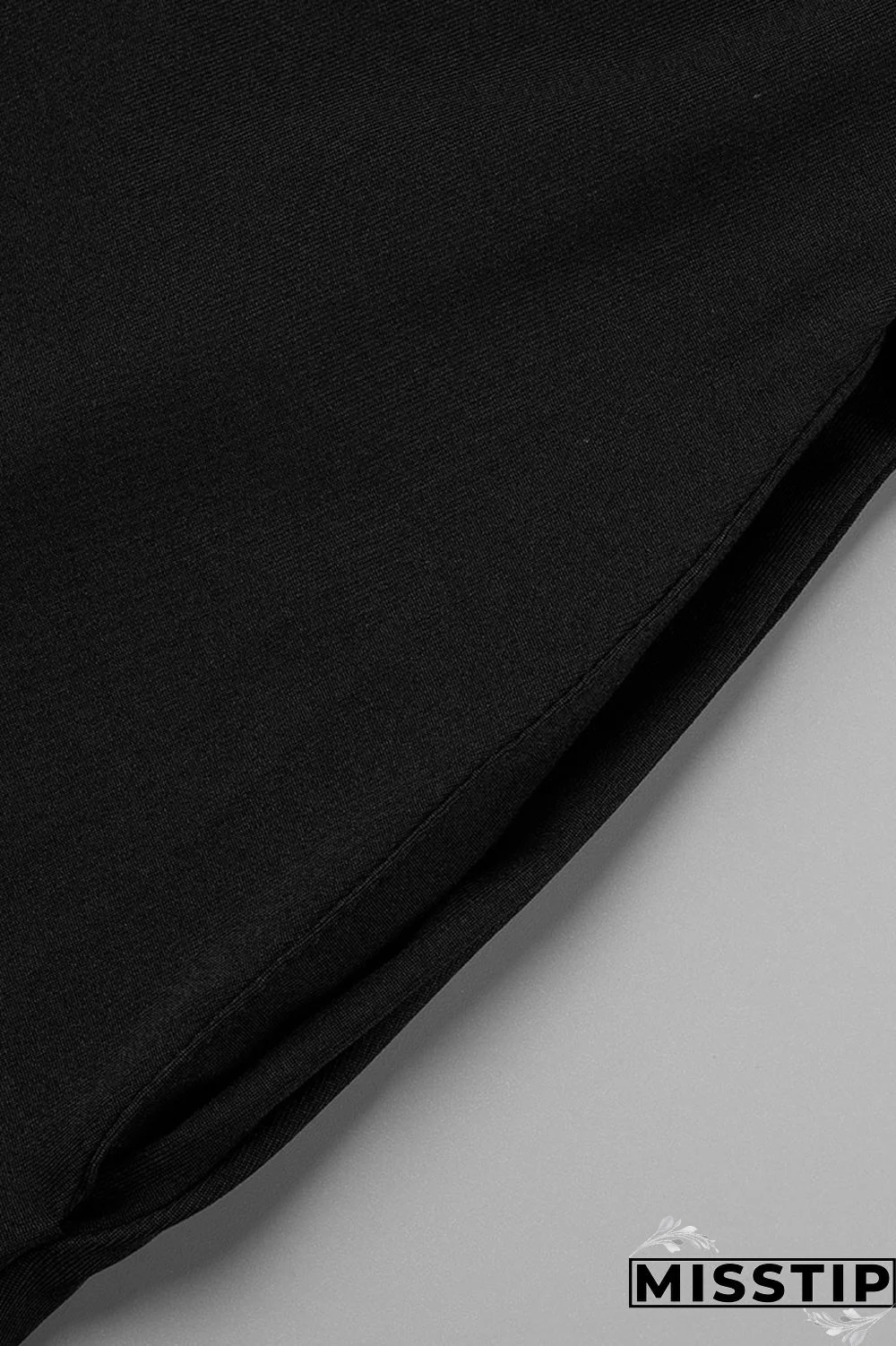 Black Fashion Casual Solid Patchwork Off the Shoulder Long Sleeve Dresses