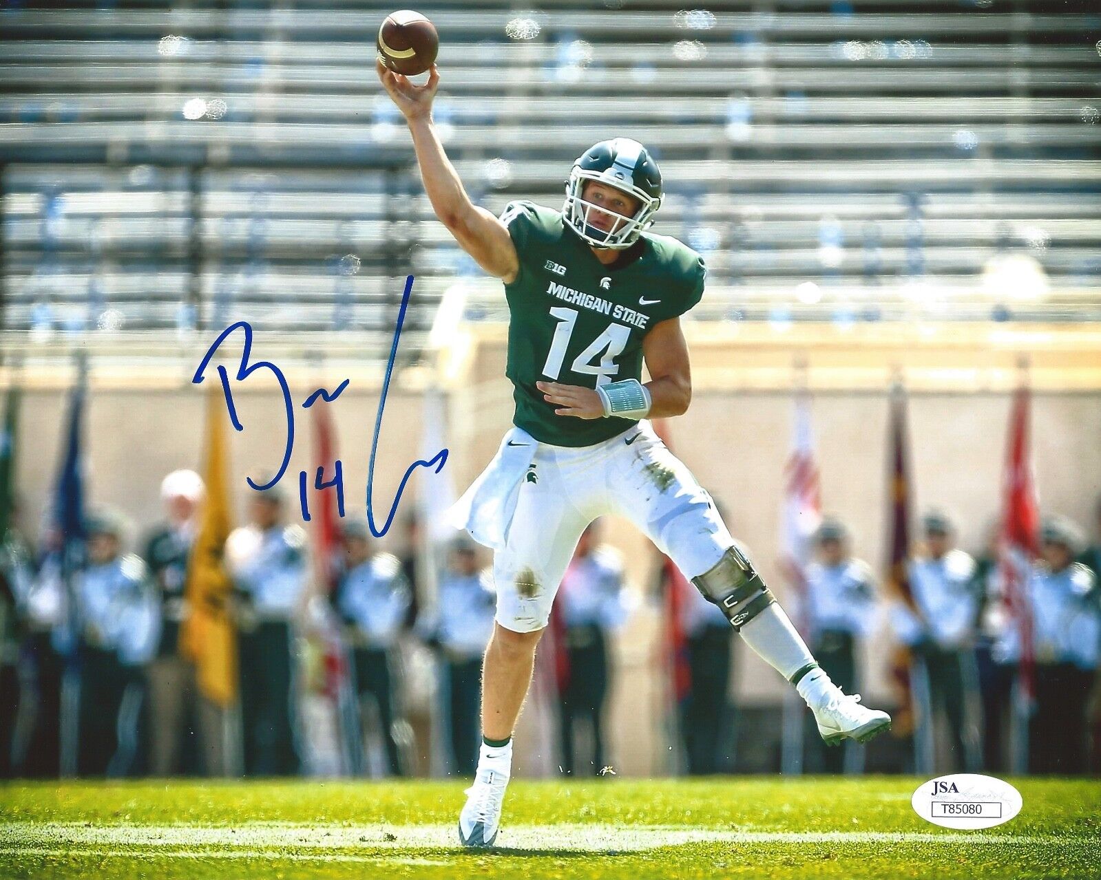 BRIAN LEWERKE Signed Autograph 8x10 Photo Poster painting Michigan State MSU Spartans JSA COA 2