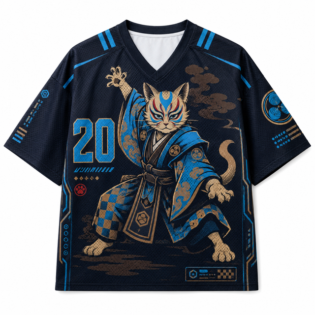 Bronze Kabuki Cat Mesh Jersey
