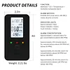 4-in-1 Gas & Carbon Monoxide Detector Plug in with LED Color Display Ultra Sensitive CO Detector with Temperature Humidity Display for Home Kitchen Hotels RV Apartment Travel