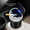 Car Ashtray with Lid Auto Ashtray Double Hole Flip Ashtray for Car Travel Agency