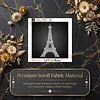 DIY Pearl Painting Eiffel Tower for Home Wall Decor(25x25cm)