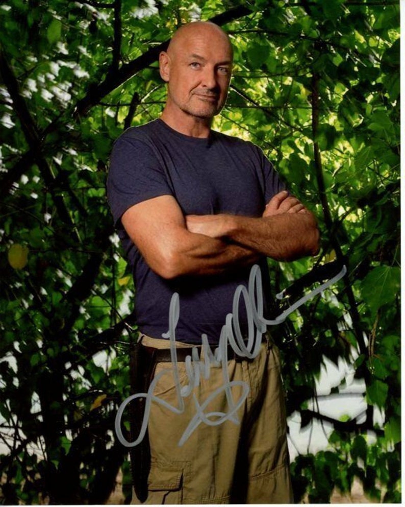 Terry oquinn signed autographed lost john locke Photo Poster painting