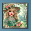 Fille-Partial sp&eacute;cial diamant peinture-30 * 30cm