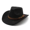 Unisex Western Cowboy Outdoor Wool Suede Hat by Inlyline