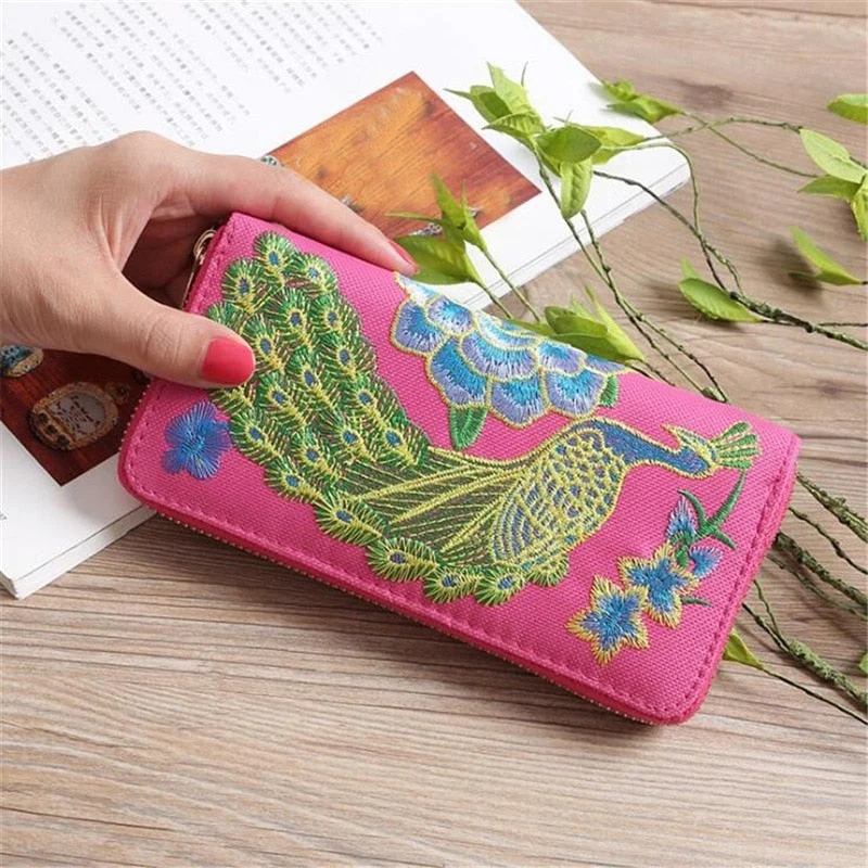 Women Ethnic National Retro Butterfly Flower Bag Handbag Coin Purse Embroidered Lady Clutch Tassel Small Flap Summer Bolsa