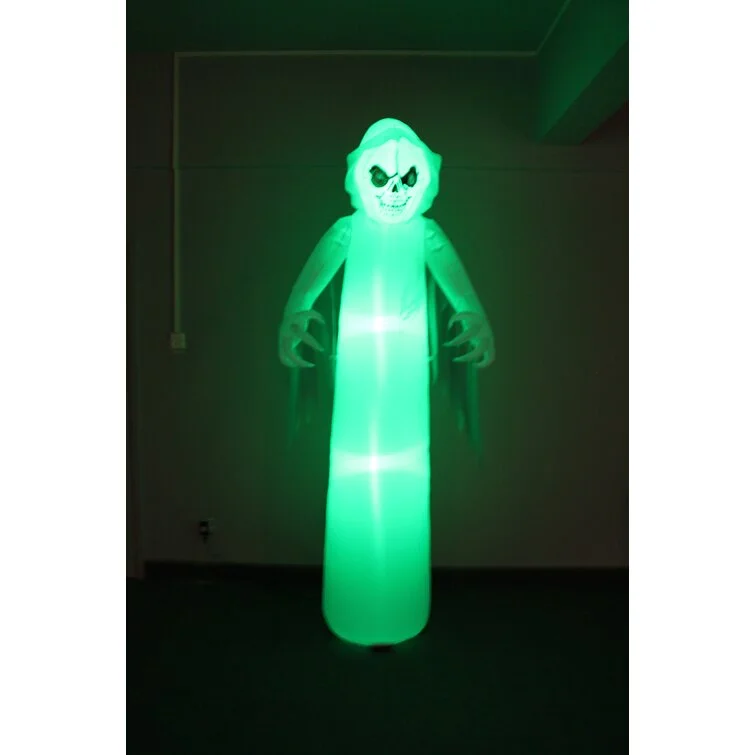 Ghost with Color Change LEDs Yard Halloween Inflatable