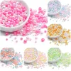 Flashing 3-8mm ABS Nonporous Pearls Colorful DIY Accessories