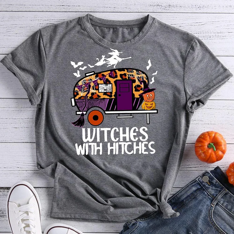 Witches with hitches Halloween T-Shirt Tee -07875