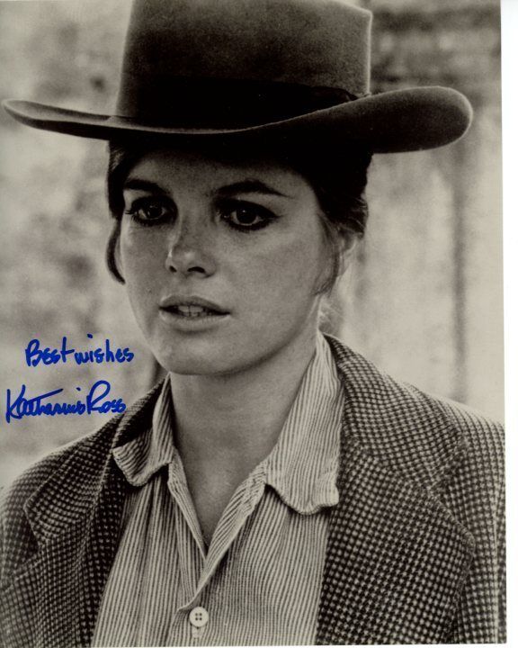 KATHARINE ROSS signed BUTCH CASSIDY & THE SUNDANCE KID ETTA PLACE Photo Poster painting