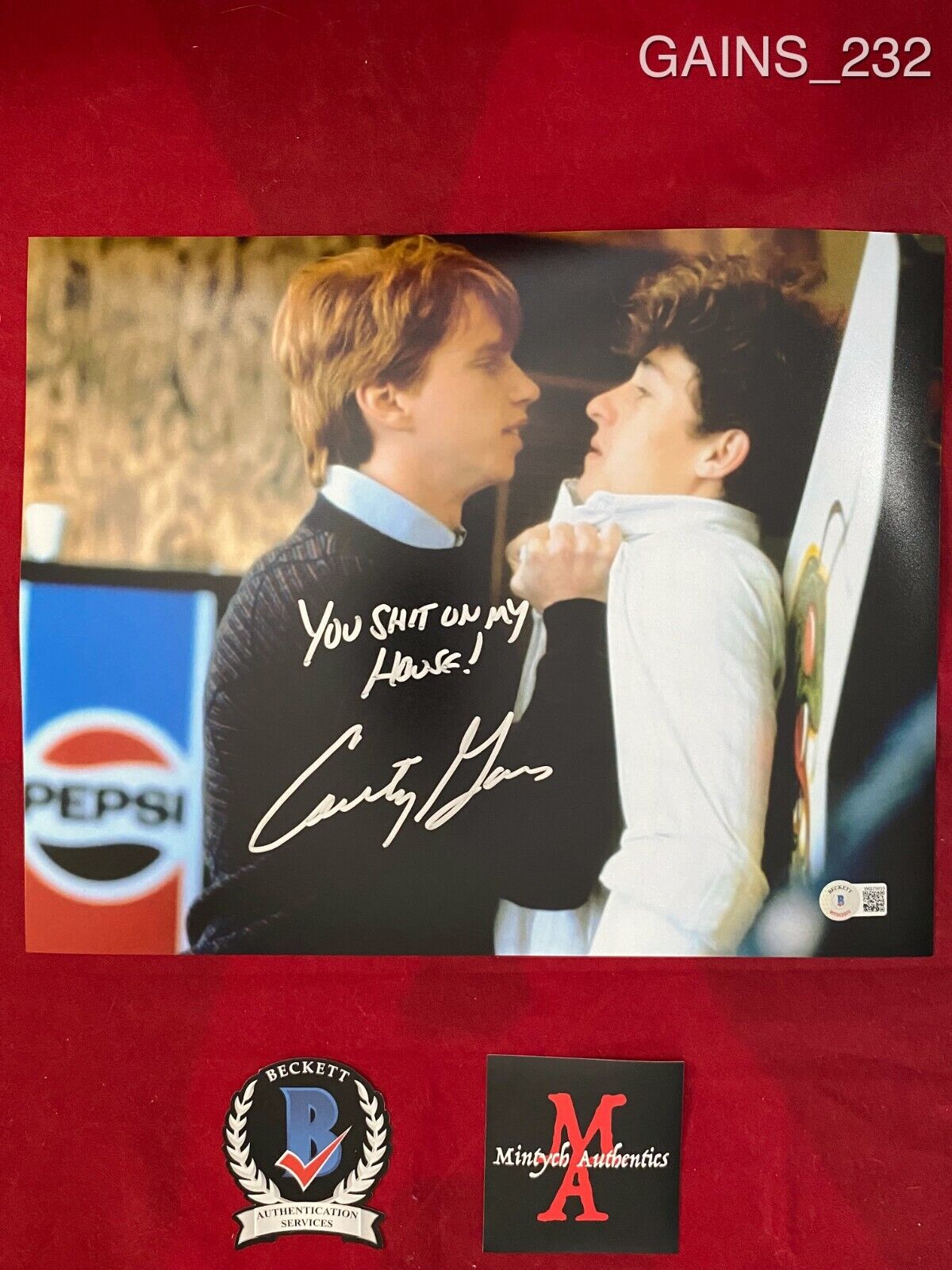 COURTNEY GAINS AUTOGRAPHED SIGNED 11x14 Photo Poster painting! CAN'T BUY ME LOVE! BECKETT COA!