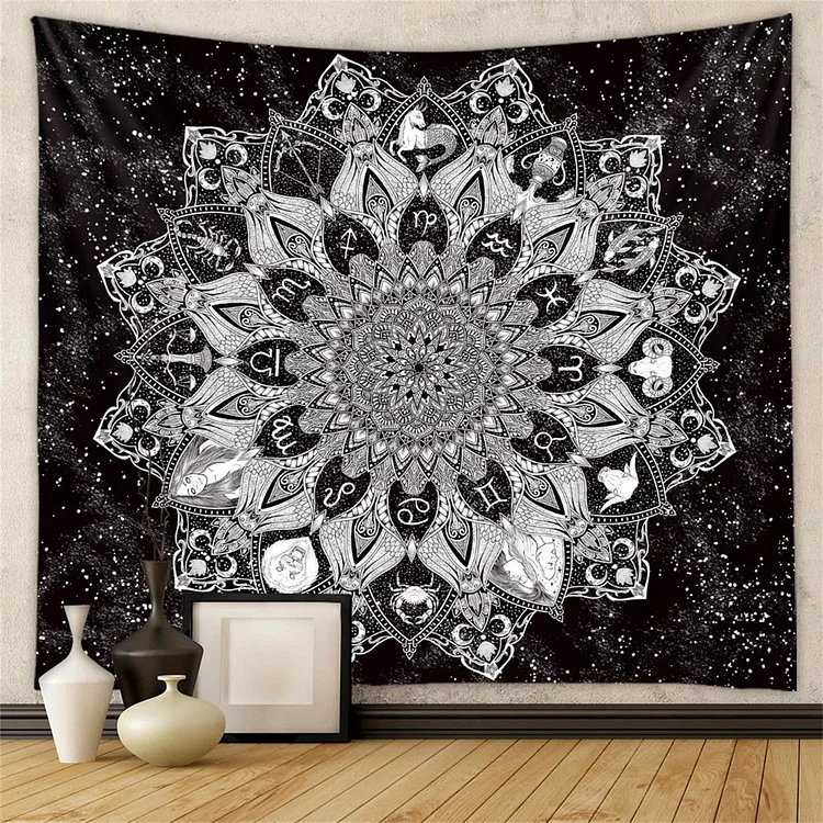 Olivenorma Black Fancy Wall Hanging Decoration for Bedroom Tapestry