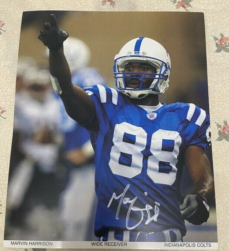 Marvin Harrison signed autographed 8x10 Photo Poster painting COLTS Extremely Rare Authentic