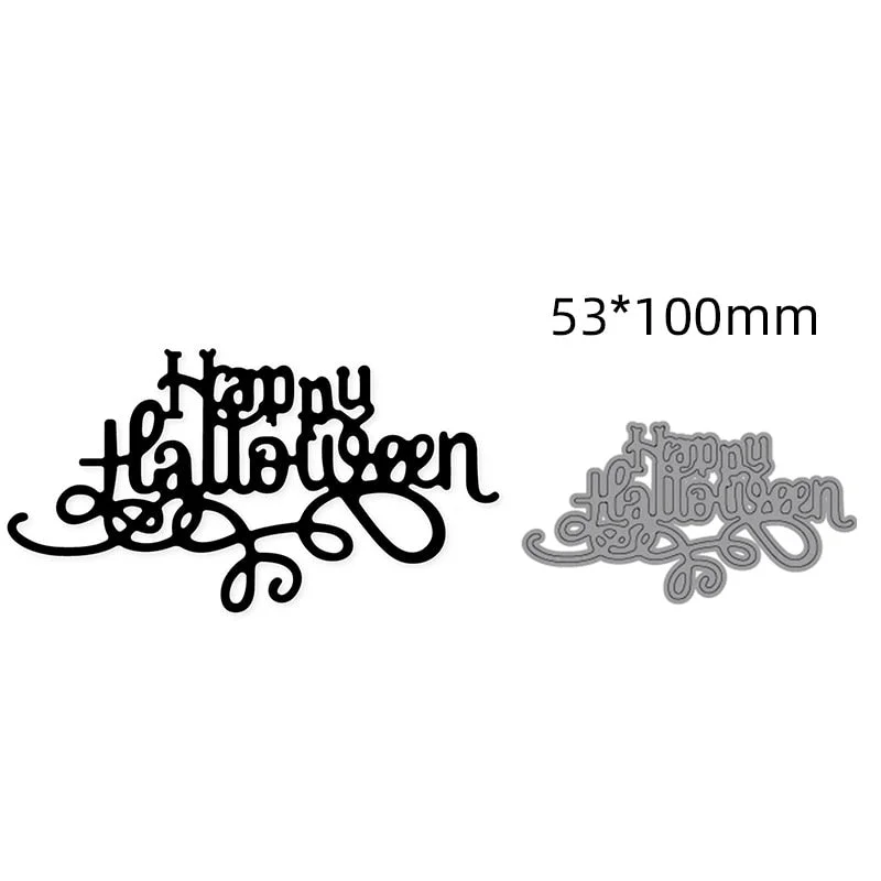 Metal Cutting Dies Halloween Magic Witch 2021 New Craft Dies Stencils Dies For DIY Scrapbooking Paper photo Cards Embossing Dies