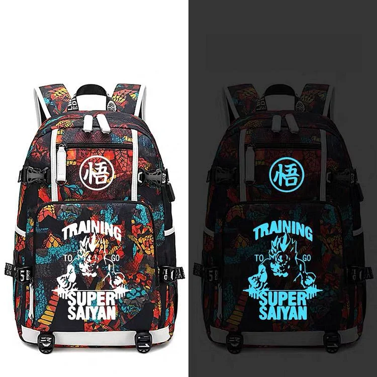 Mayoulove Dragon Ball Goku #12 USB Charging Backpack School NoteBook Laptop Travel Bags-Mayoulove