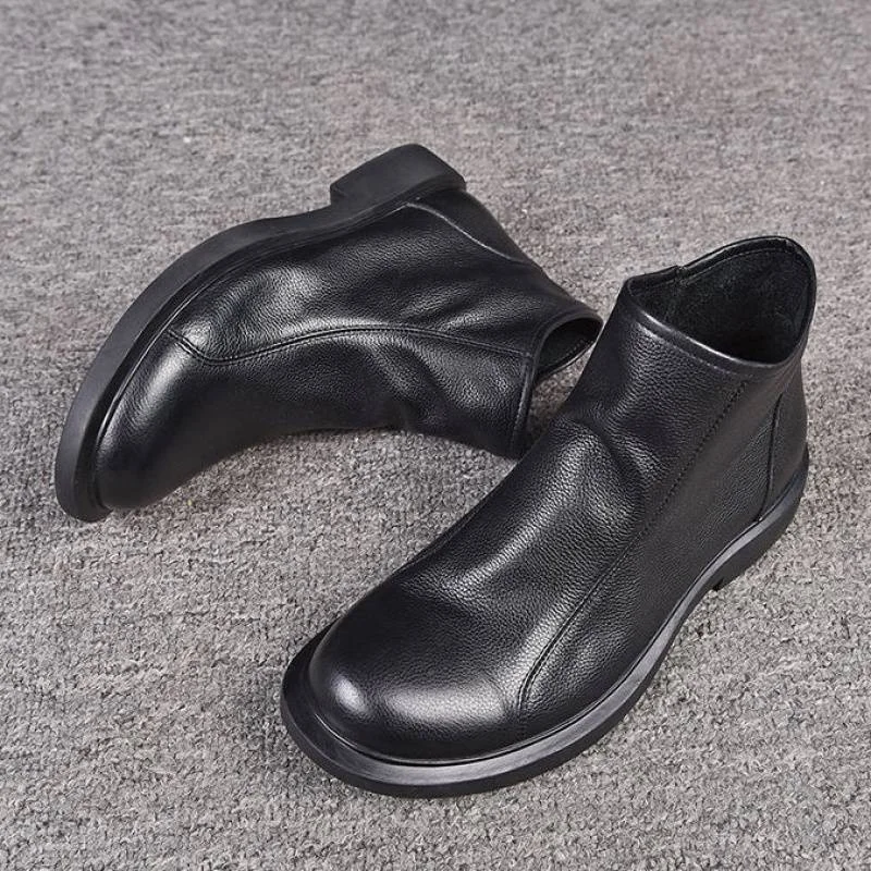 Slip-On men's leather boots