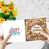 (US Only)6PCS DIY Birthday Wishes Diamond Art Greeting Cards Congratulations Cards & Gift