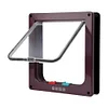 Cat Flap Door with 4 Way Security Lock Cat Dogs Flap Doors Cat Puppy Safety Gate