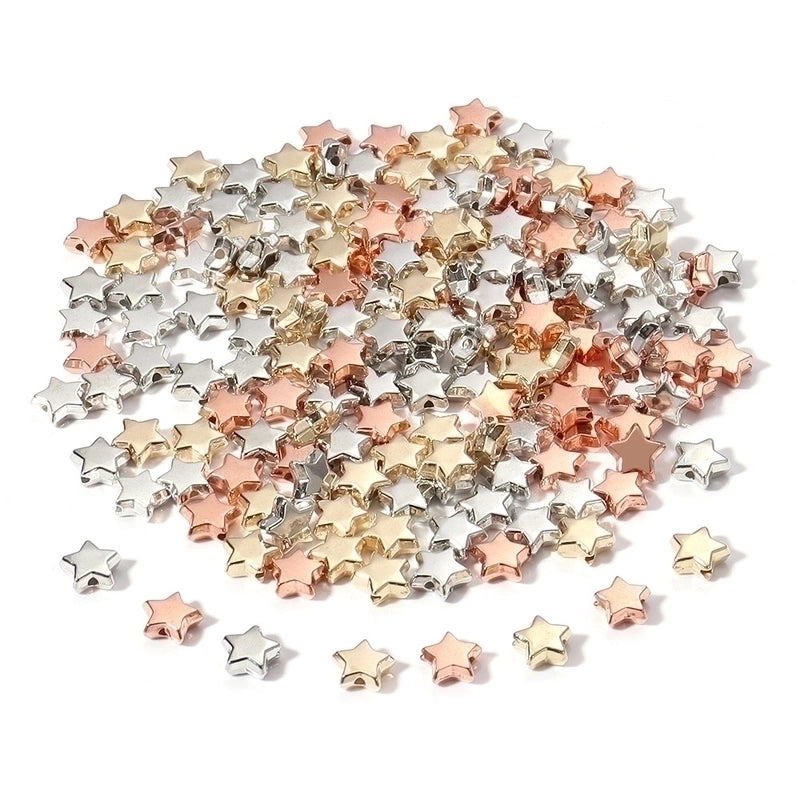 100 Pcs/package 50 Pcs/package Cute Pentagram Ccb Plating Jewelry Accessories