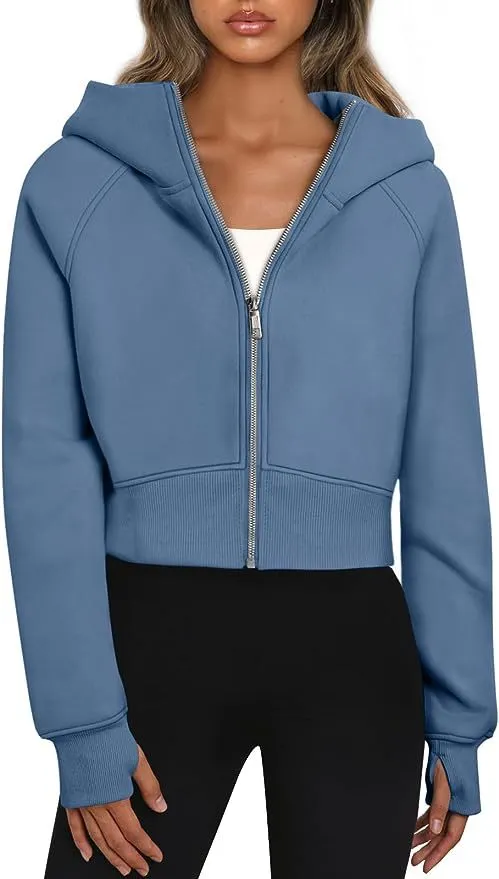 Nigikala Nigikala Korean Version Of The Autumn And Winter 2025 Version Of The Fashion Hooded Pocket Zipper Plus Velvet Jacket