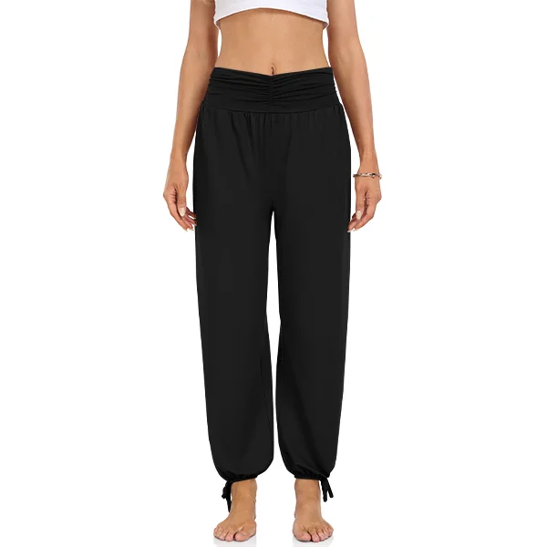 TARSE Women's Harem Pants Comfy High Waisted Lounge Pajamas Flowy Yoga  Joggers 095