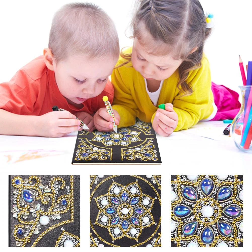 DIY Special Shaped Diamond Painting 50 Pages A5 Notebook Diary Book