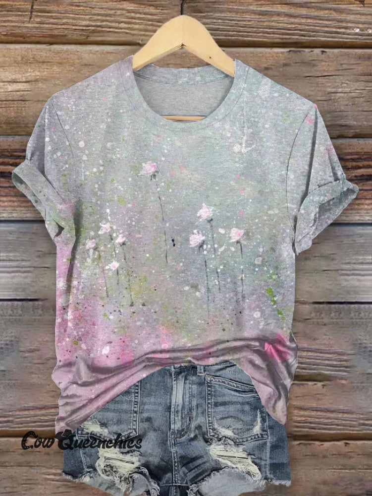Vintage Art Print T-Shirt Multicolor / S