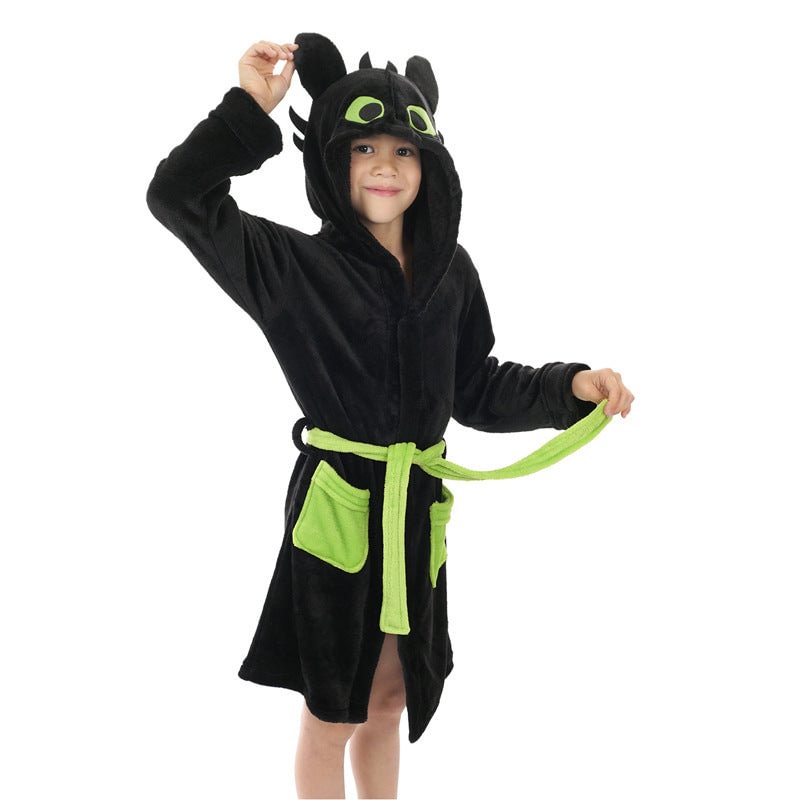 How to Train Your Dragon Children's Hoodie Bathrobe With Belt-elleschic