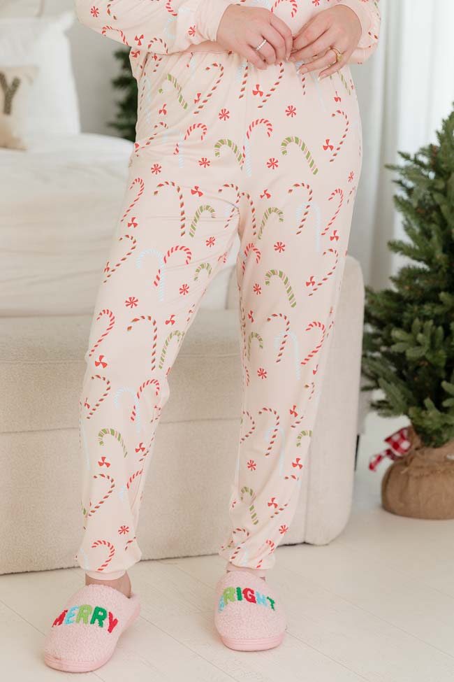 Merry All the Way Candy Canes Pajama Pant