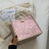 Lovely Flower Decal Tote Shopping Lunch Gift Bag