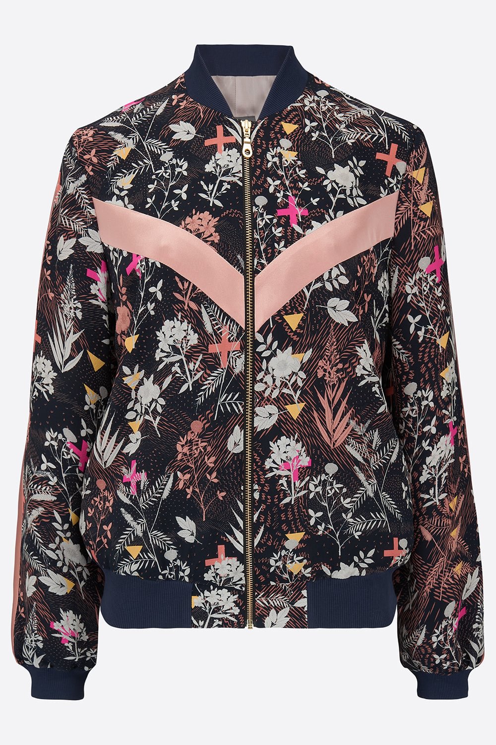 Aimi Silk Bomber Jacket