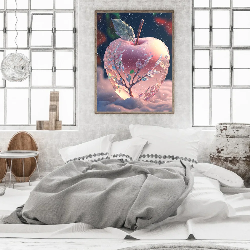 Diamond Painting - Full Round Drill - Snowflake Apple(Canvas|30*40cm)