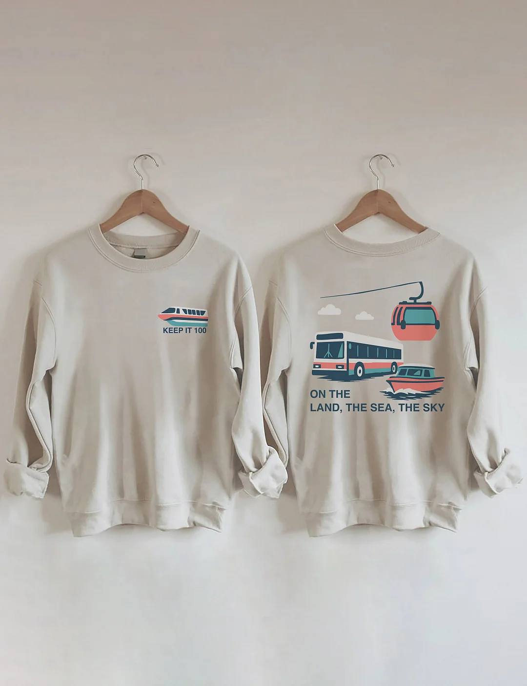 On The Land The Sea The Sky Sweatshirt