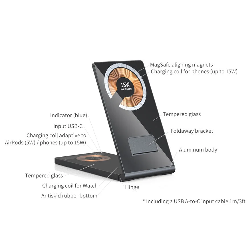 Magnetic Folding Bracket Wireless Charger