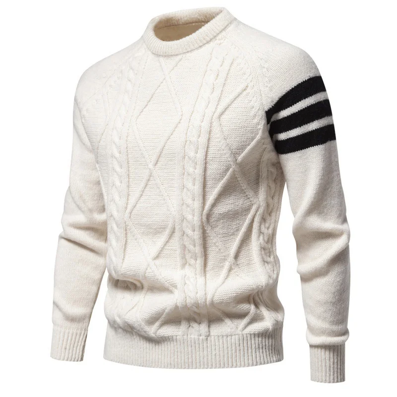 Effortless Style: Men's Casual Knit Pullover Sweater