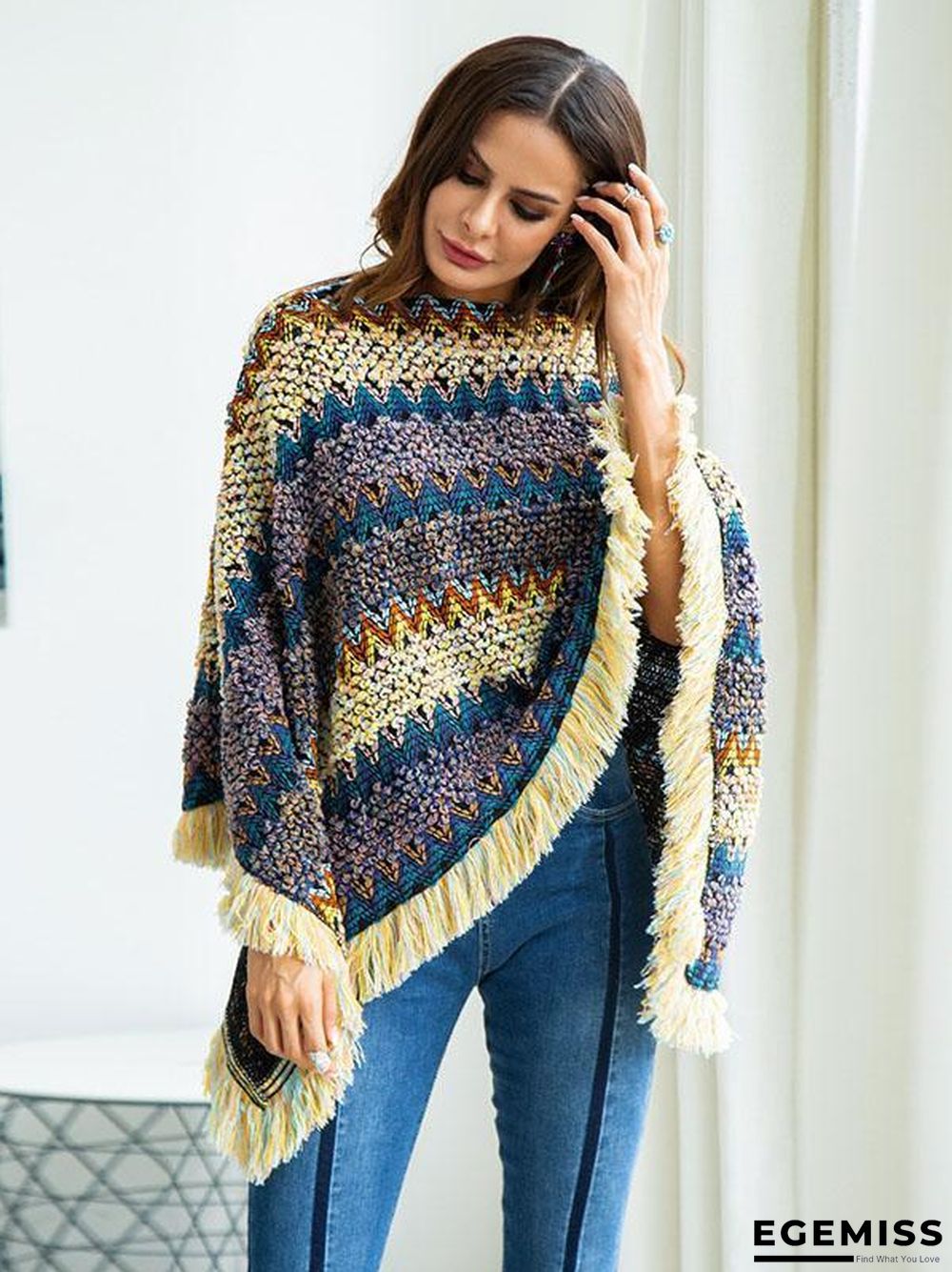 Bohemia Retro Loose Tassels Sweater Tops | EGEMISS